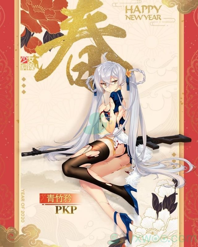 《少女前线》2020年春节装扮PKP“青竹矜”一览