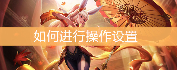 《王者荣耀》如何进行操作设置