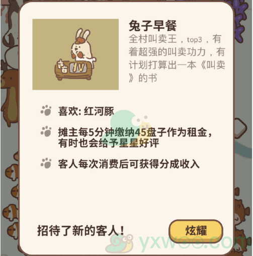 《动物餐厅》兔子早餐解锁方法