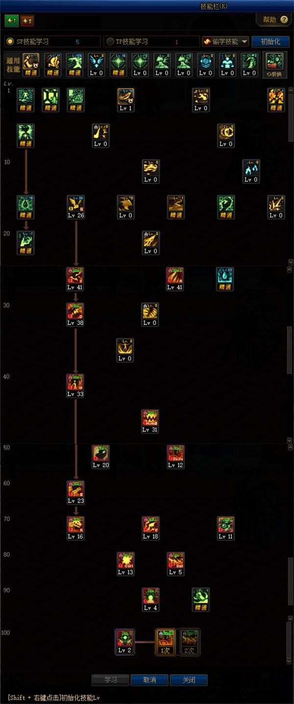《DNF》100级版本血法技能加点