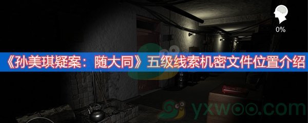 《孙美琪疑案：随大同》五级线索机密文件位置介绍