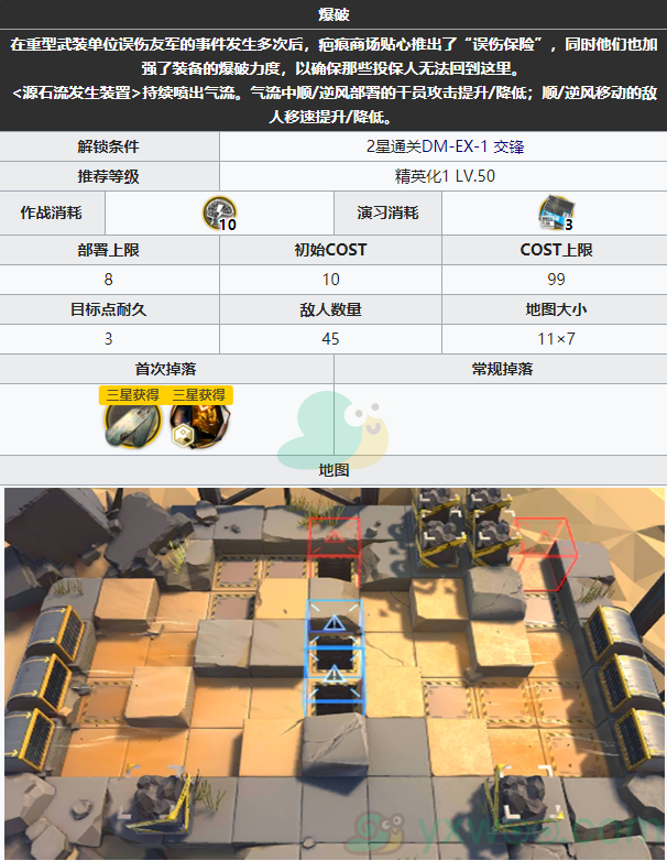 《明日方舟》生于黑夜DM-EX-2爆破关卡攻略