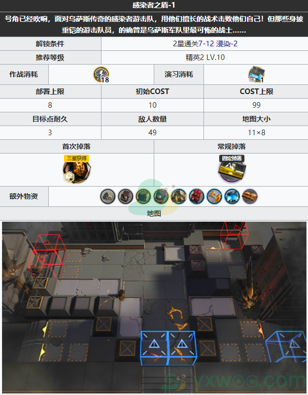 《明日方舟》第七章苦难摇篮主线关卡7-13 感染者之盾-1配置