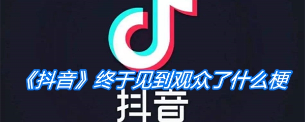 《抖音》终于见到观众了什么梗