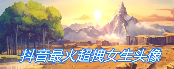 抖音最火超拽女生头像