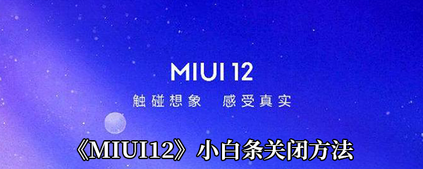 《MIUI12》小白条关闭方法