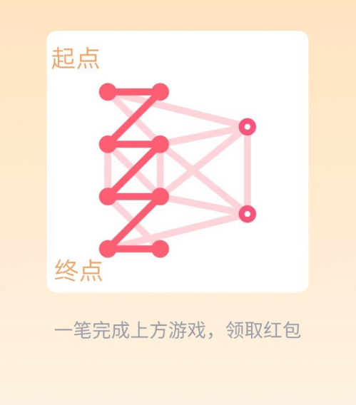 《QQ》一笔画红包第18关玩法介绍