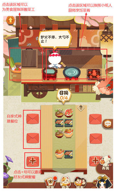 《阴阳师妖怪屋》美食屋聚餐食物搭配介绍