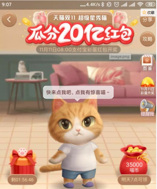 《淘宝》2020双十一养猫活动介绍