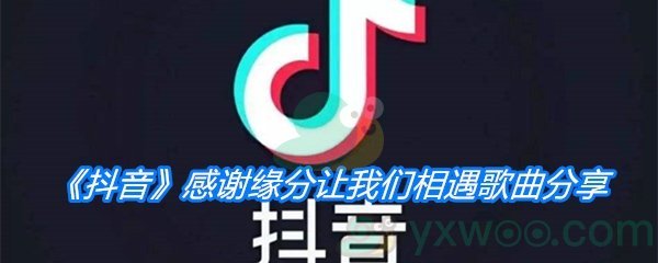 《抖音》感谢缘分让我们相遇歌曲分享