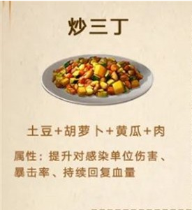 《明日之后》炒三丁制作方法介绍