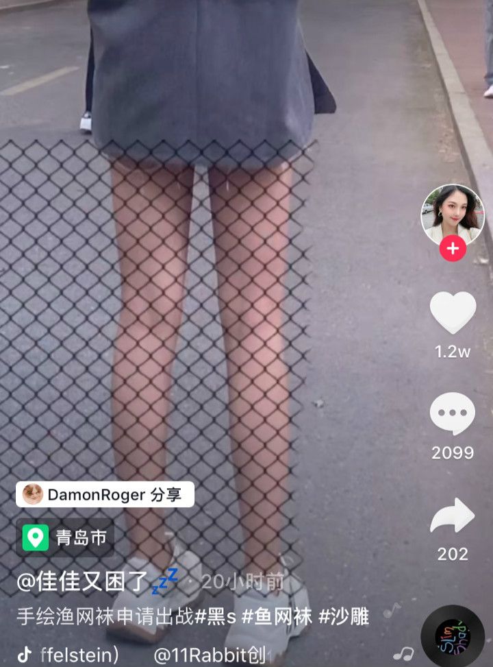 渔网袜p图