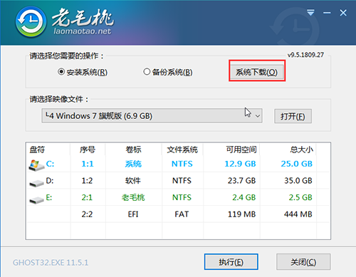 老毛桃重装windows10系统方法介绍