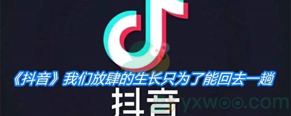 《抖音》我们放肆的生长只为了能回去一趟歌曲分享