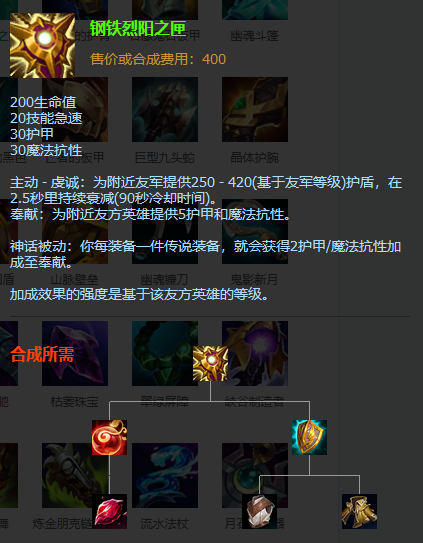 《LOL》S11钢铁烈阳之匣属性介绍