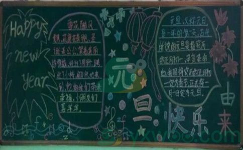 2021新年黑板报图片分享