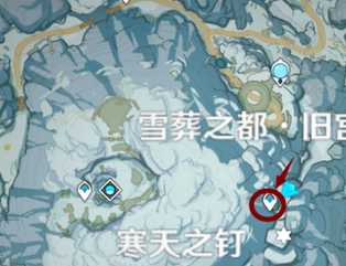 《原神》龙脊雪山石碑大门位置