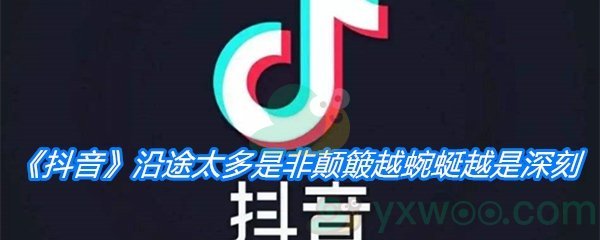 《抖音》沿途太多是非颠簸越蜿蜒越是深刻是什么歌