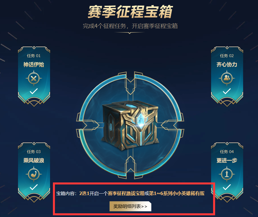 《LOL》赛季征程宝箱升级奖励