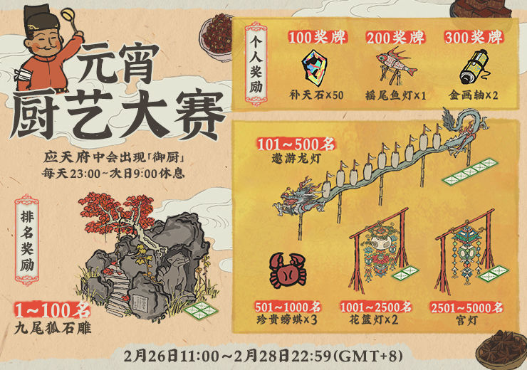 《江南百景图》元宵厨艺大赛攻略