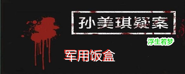 《孙美琪疑案:浮生若梦》五级线索军用饭盒
