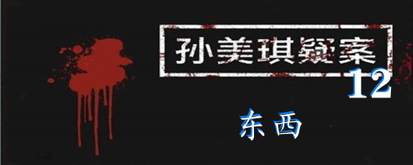 《孙美琪疑案:12》二级线索东西