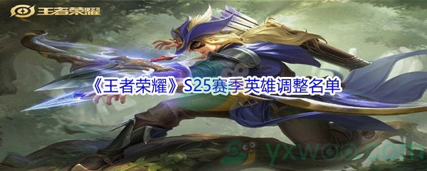 《王者荣耀》S25赛季英雄调整名单展示