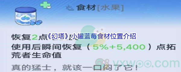 《幻塔》小罐蓝莓食材位置介绍