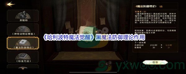 《哈利波特魔法觉醒》魔器黑魔法防御理论作用介绍