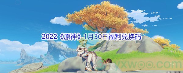 2022《原神》1月30日福利兑换码分享