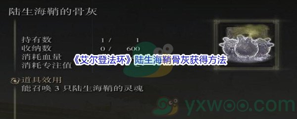 《艾尔登法环》陆生海鞘骨灰获得方法