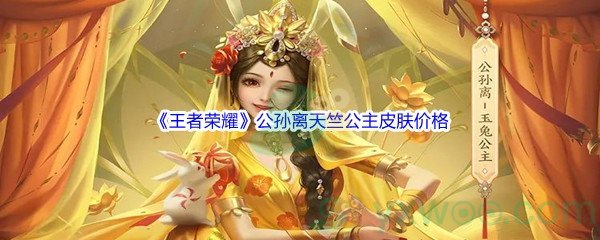 《王者荣耀》公孙离天竺公主皮肤价格介绍