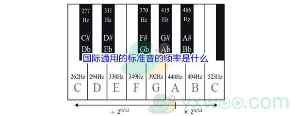 《哔哩哔哩》国际通用的标准音的频率是什么