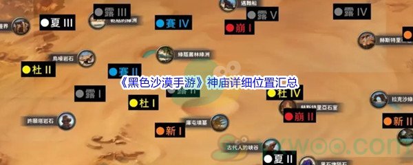 《黑色沙漠手游》神庙详细位置汇总分享
