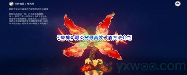 《原神》爆炎树最高效破盾方法介绍