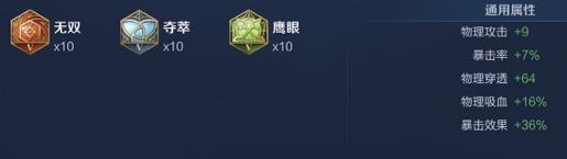 《王者荣耀》孙尚香最强六神出装顺序和铭文搭配