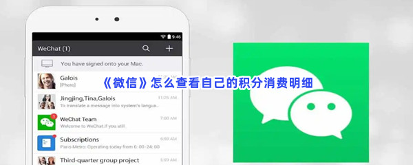 《微信》怎么查看自己的积分消费明细