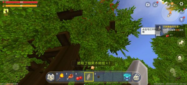 《迷你世界》怎么获得细果木树枝
