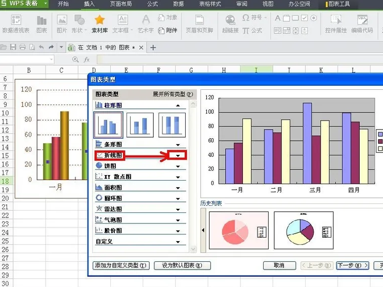 《WPSoffice》怎么制作折线图