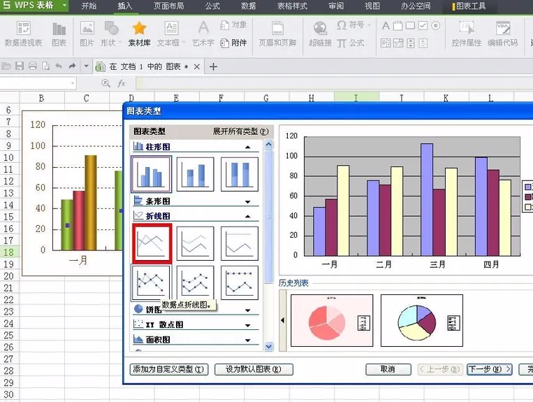 《WPSoffice》怎么制作折线图