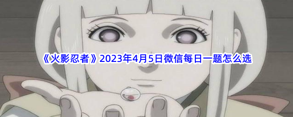 《火影忍者》2023年4月5日微信每日一题怎么选