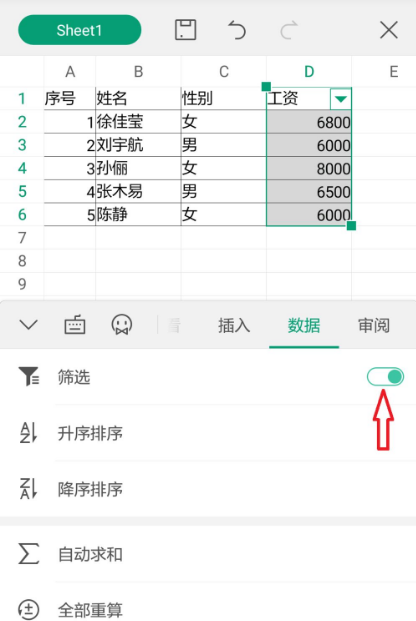 《WPSoffice》怎么自定义筛选