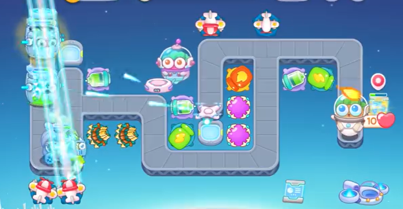 保卫萝卜4》太空穿越第三十关怎么过