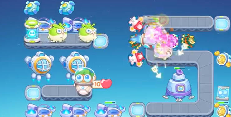 《保卫萝卜4》太空穿越第三十二关怎么过