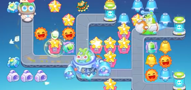 《保卫萝卜4》太空穿越第四十关怎么过