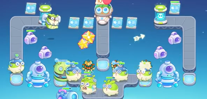 《保卫萝卜4》太空穿越第五十四关怎么过