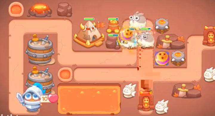 《保卫萝卜4》饿龙传说第五十四关怎么过