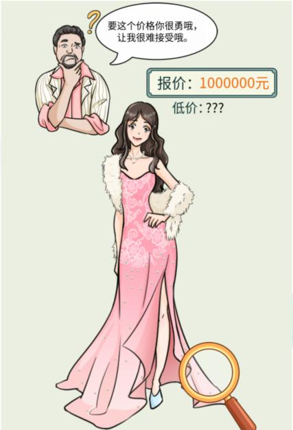 《文字玩出花》怎么通过以最低价签约女明星关卡
