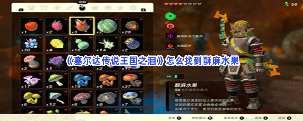 《塞尔达传说王国之泪》怎么找到酥麻水果
