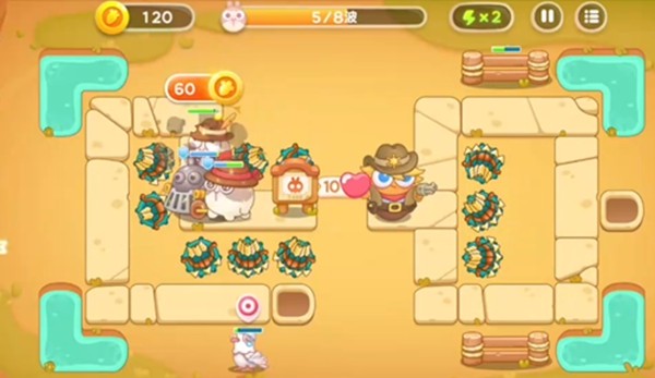 《保卫萝卜4》怎么通过波仔很忙第2关